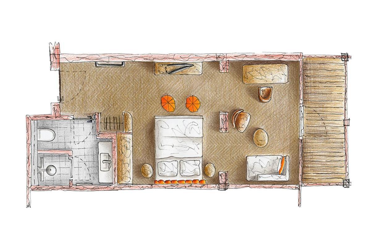 Das James Flensburg Ngoại thất bức ảnh A floorplan of a typical 19th-century apartment in Paris